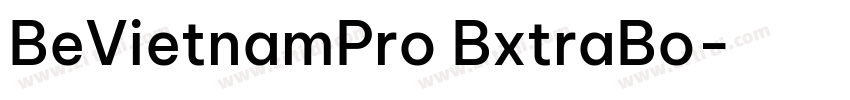 BeVietnamPro BxtraBo字体转换